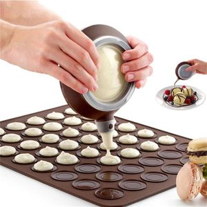 4 Yang Bakkerij Siliconen Cake Muffin Bitterkoekje Macaron Piping Icing Bakken Tool Pot 4 Nozzles Set Voor Keuken Cake Bakvormen gereedschap