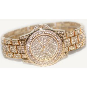Luxe Vrouwen Strass Horloges Goud Zilver Horloge Dames Quartz Horloges Valentijn Cadeau