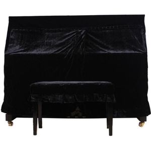 Zwarte Piano Cover stofdicht Zon-proof Rechtop Piano Beschermhoes Huishoudelijke Accessoires Waterdicht Piano Cover Doek