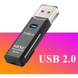 Fonken Usb Kaartlezer Micro Sd Tf Geheugenkaart Otg Adapter Pc Laptop Extension Converter Mobiele Telefoon Kaartlezer Rider usb 2.0