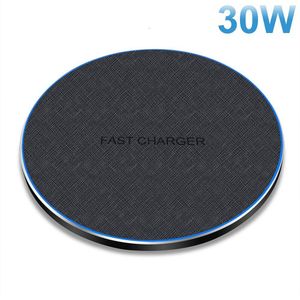 30W Snelle Draadloze Oplader Voor Samsung Galaxy S20 S10 S9 Note 20 10 Usb C Qi Charging Pad Voor iphone 12 Mini 11 Pro Xs Max Xr X 8