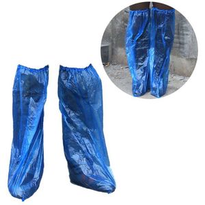 20 Stuks Waterdichte Plastic Schoenen Wegwerp Lange Boot Cover Ziekenhuis Beschermende Schoenen Cover Cleaning Overschoenen Stofdicht