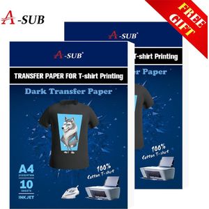 A3/A4 T-shirt Transfer Papier Voor Donkere Color100 % Katoen Stoffen Doek Inkjet Printing