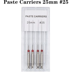 Tandheelkundige 4 Stk/doos Tandheelkunde Pasta Dragers Endodontische Ruimers Boor Burs Endo Bestanden Tandarts Materialen 21Mm 25Mm