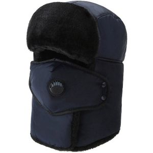 Dikke Bomber Hoed Unisex Ademend Afneembare Masker Hoeden Mannen Koude Winter Hoeden Voor Vrouwen Warm Hoofddeksels Ski Caps Masker