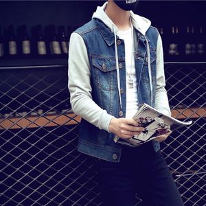 Denim Jas Mannen Hooded Sportkleding Outdoors Casual Mode Jeans Jassen Hoodies Cowboy Mens Jacket Coat