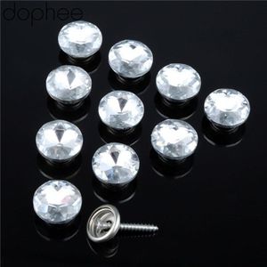 Dophee 16-30 MM Diamond Patroon Crystal Bekleding Nail Stud Sofa Bed Hoofdeinde Decor Decor Meubels Decoratie Nail knop