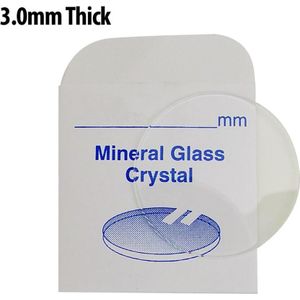 124PCs 3.0*25-40mm Size Platte Horloge Mineraal Glas/Horloge Crystal voor Horloge Reparatie