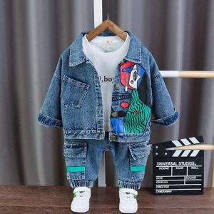 Lente Herfst Kinderen Mode Kleding Baby Jongens Meisjes Cartoon Jas Broek 2 Stks/sets Kids Peuter Kleding Baby Trainingspak