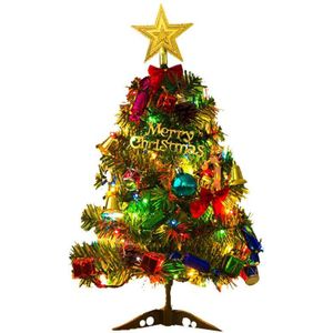 50Cm Kerstboom Met Verlichting, Jaar Decoratie Desktop Mini Ornamenten, Winkelcentrum Decoratie Benodigdheden