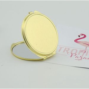 Dubbelzijdige Cosmetische Spiegel Pocket Compact Make-Up Spiegel Ronde Hart Folding Make Up Spiegel Reizen Draagbare Vergrootglas Spiegel