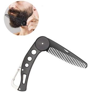 Foldable comb 1 Pcs Mens Beauty Handmade Folding Pocket Clip Hair Moustache Beard Comb