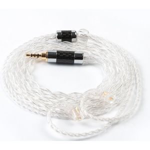 Ak Yinyoo 4 Core Verzilverd Kabel 2.5/3.5/4.4Mm Gebalanceerde Kabel Met 2 Pin Alleen Voor blon BL-03 Bl 03 Blon BL-05 Bl 05