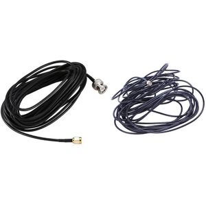 10M Zwart RP-SMA Man-vrouw Wifi Antenne Met 1Pc RTL-SDR Ondersteunende 9: 1 Lange Antenne En 6 M Lange, RG-174 Kabel