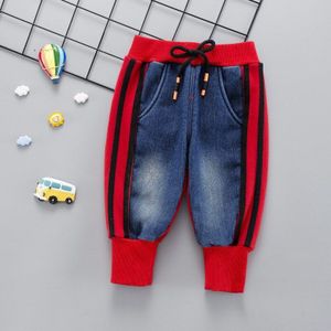 Herfst Winter Dikke Mode Jongens Denim Warme Broek Kinderen Broeken Baby Kinderen Jeans Peuter Comfortabele Zachte sport Broek