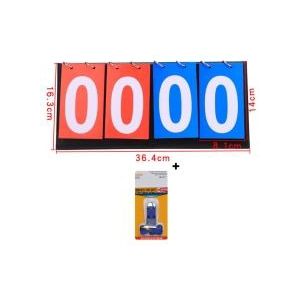 Scorebord, 4 Cijfers Scorebord Flip Scoreborden Draagbare Flip Scorebord Scorebord Cijfers Voor Sport Tafeltennis Basketbal Volleybal Indoor Overtreffen