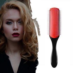 Men's Haar Kam Negen Rijen Styling Kam Krullend Steil Haar Massage Kam Ribben Kam Haar Kam Kappers Gereedschap