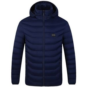 Mannen Winter Warm Usb Verwarming Jassen Outdoor 11 Gebieden Elektrische Verwarming Jassen Slimme Thermostaat Hooded Verwarmde Kleding Jas
