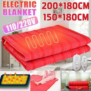 Elektrische Deken Dubbele 110V/220V Elektrische Verwarming Deken Bed Warmer Elektrische Verwarmde Deken Thermostaat Snelle Verwarming Pad