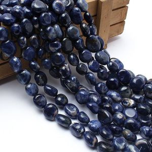 Natuursteen Kralen 8-10mm Onregelmatige Oude Blauwe Sodaliet Kralen Voor Sieraden Maken Armband Ketting 15 inches