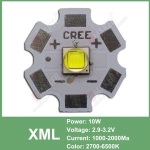 3W 5W 10W Cree Xml Xpe Xpg Xte Led Warm Whtie, wit Rgb High Power Led Chip Op 20 Mm Pcb