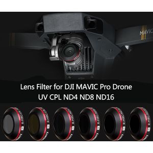 Licht Uv ND4 ND8 ND16 Cpl Lens Filter Voor Dji Mavic Pro Platinum Camera Polarisatie Neutral Density Filter Met Beschermende case