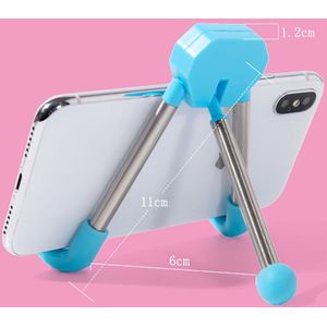 Verstelbare Flexibele Mobiele Telefoon Houder Desktop Lui Beugel Telefoon Stand Voor Iphone Xiaomi Huawei Samsung Tablet Willekeurige Kleur
