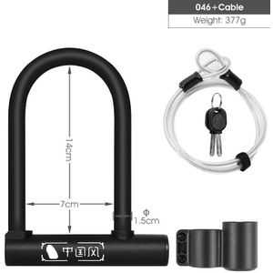 West Fietsen Bold Fiets U Lock Zinklegering Lock Core Fietsslot Mtb Racefiets Motorfiets Lock Anti-Diefstal fietsslot Met Beugel