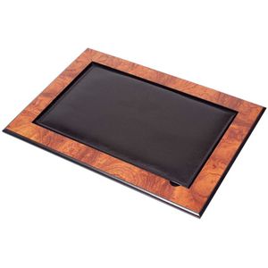Leather & Wood Bureau Pad Met Cover Voor Bureau Sets (Desk Organizer Office Accessoires)