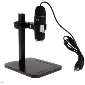 1600X 8LED USB Digitale Microscoop Vergrootglas Camera Endoscoop met Liniaal Beugel