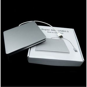 DVD-RW Laptop Externe Dvd Brander Drives Box Usb 2.0 Behuizing Case Zuignap Super Slim Usb 2.0 Slot Dvd Portatil Drive blu Ray