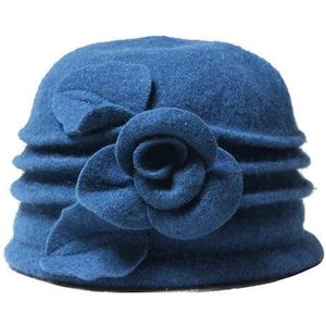 Vrouwen Fedora Wol Koepel Winter Hoeden Voor Vrouwen bloemen Casual Warm Lady Herfst Floppy Zachte Meisjes Fedora