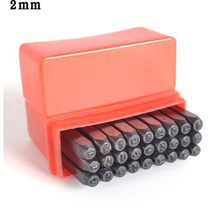 27Pcs Leather Craft Tool Hoofdstad Stempels Brief Alfabet Set Punch Staal Metal Craft Tool Kits A-Z 2-6mm