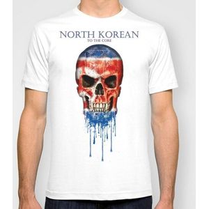 Noord Korea Mode Man T-Shirt Katoen O Hals Heren Korte Mouw Heren Tshirt Mannelijke Tops Tees