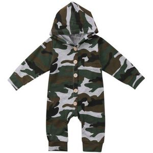 Mode Pasgeboren Baby Rompertjes Leuke Jongens Meisjes Lange Camo Hoodies Jumpsuit Playsuit Kinderen Katoenen Kleding Baby Outfit 0 -24M