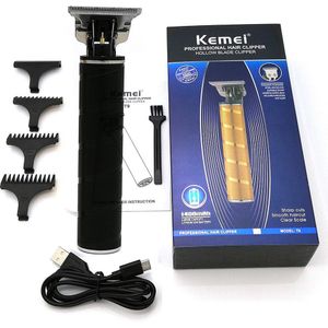 Kemei Elektrische Scheerapparaat Oplaadbare Elektrische Baard Trimmer Scheren Machine Voor Mannen Baard Razor Nat Droog Dual Gebruik Wasbaar Maaier t9
