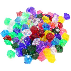 400Pcs Plastic Gems Ijs Korrels Kleurrijke Kleine Stenen Kinderen Juwelen Gemalen Ijs Teller Crystal Diamonds