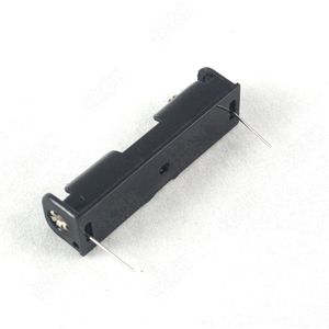 50 STKS AAA Batterijen Storage Case Plastic Box Houder met 6 ''kabel Lead voor 1 x AAA Batterij Solderen Aansluiten Zwart digitale