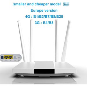 4G Cpe 4G Router Simkaart Wifi Modem Hotspot 32 Wifi Gebruikers RJ45 Wan Lan Antenne Lte Draadloze router