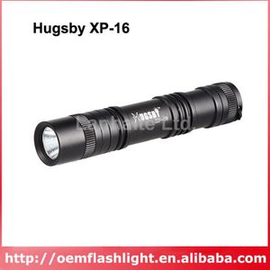 Hugsby XP-16 Cree XP-E R3 300 Lumen 1-Mode Led Zaklamp-Zwart (1X18650)