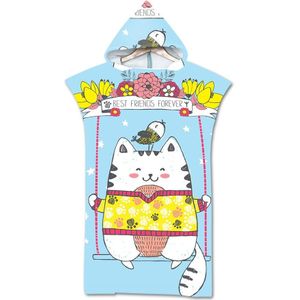 Bad Strand Handdoek Met Kap Microfiber Hooded Gewaad Handdoek Poncho Zwemmen Strand Surfen Vrouw Badjas Beachwear