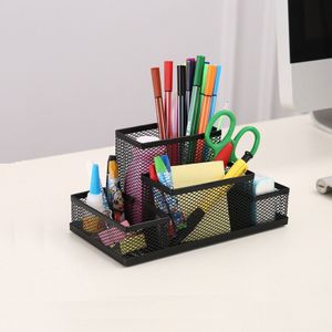 Kantoorbenodigdheden Briefpapier Potlood Pen Houder Mesh Tafel Desk Organizer Storage Case