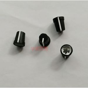 10pcs half-as potentiometer knop cap zwart cap 0 graden 90 graden 180 graden 270 graden rubber knop cap cover shell