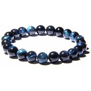 Mannen Armbanden Aaa Natuurlijke Tiger Eye Armbanden Voor Mannen & Vrouwen Lapis Lazuli Blue Tiger Eye Stretch Armband Koppels sieraden