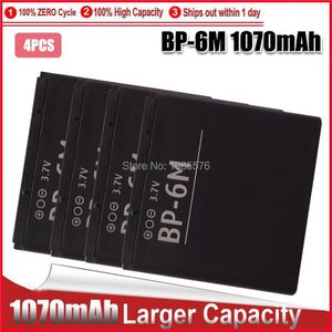 1-5Pcs Telefoon Batterij 1070Mah BP6M BP-6M Bp 6M Batterij Vervanging Voor Nokia 6233 6280 6288 9300 N73 N93 Batterijen