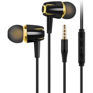 3.5Mm In Ear Met Microfoon Wired Oortelefoon Metalen Zware Bas Geluidskwaliteit Muziek Oortelefoon China 'S High-End Headset