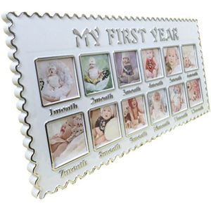 Baby Groei Gedenkteken Foto Fotolijst Mijn Eerste Jaar Pasgeboren 12 Maanden Thuis Kamer Wanddecoratie