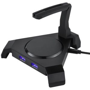 Motospeed Q20 Gaming Mouse Bungee Kabel Houder Met 4 Port Usb Hub -4 Led Kleur Modes Met Rgb Verlichting-Draad