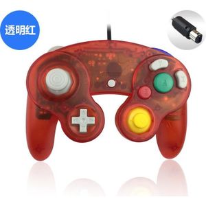 Transparante kleur Voor N-G-C gamepad Een Knop Wired Game Controller joystick voor G-ameC-ube voor G-C