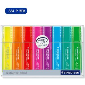 Staedtler Textsurfer Klassieke 4/6/8Pcs Highlighter Pennen Set 364 P WP8, inkt Jet Safe1-5mm Marker Liner Papier Fax Tekening A6110